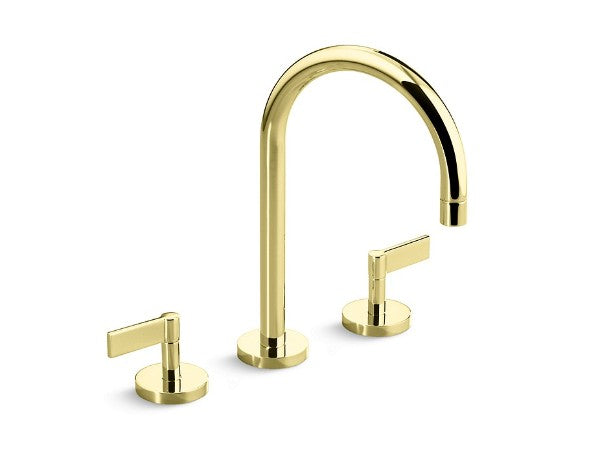 One™ Basin Set, Gooseneck, Lever Handle in Multiple Finishes Length:20.188" Width:11.813" Height:3.688"