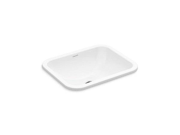 Perfect Um Sink, Soft Rectangle in White Finish Length:22" Width:17.5" Height:8.19"