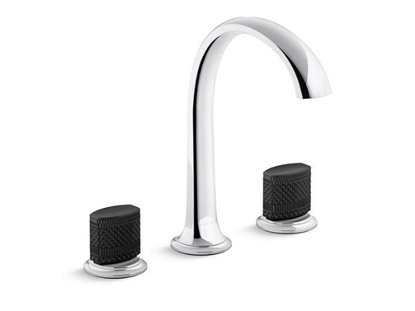 Script® Sink Faucet, Arch Spt, Blk Porc in Multiple Finishes Length:20.25" Width:12" Height:3.5"