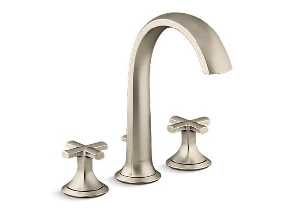 Script® Deckmnt Bath Faucet Crss Hndl in Multiple Finishes Length:14.938" Width:11.25" Height:3.875"