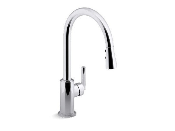 Vir Stil™ Minimal Pulldown Faucet in Multiple Finishes Length:25.787" Width:12.795" Height:3.346"