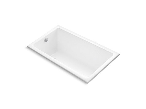 Perfect Small Rectangular Drop-In Bath in White Finish Length:62.938" Width:35.125" Height:24.063"