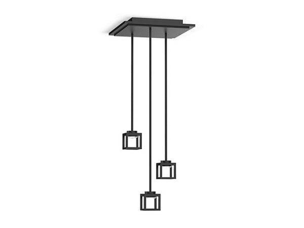 Grid™ Pendant in Matte Black Finish Length:47.24" Width:10.43" Height:3.54"