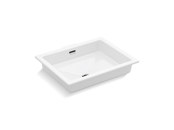 Perfect Um Sink, Centric Rectangle Glzd in White Finish Length:22" Width:17.5" Height:8.19"