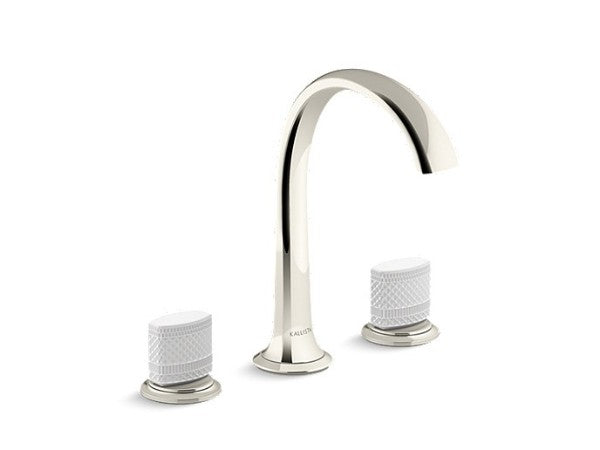 Script® Sink Faucet, Arch Spt, Wt Porc in Multiple Finishes Length:20.25" Width:12" Height:3.5" - Maison&Co.