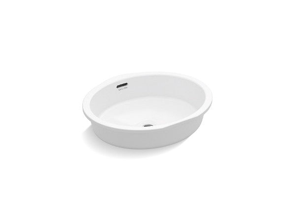 Perfect Um Sink, Centric Oval, Glzd in White Finish Length:20.8" Width:17.88" Height:8.44"