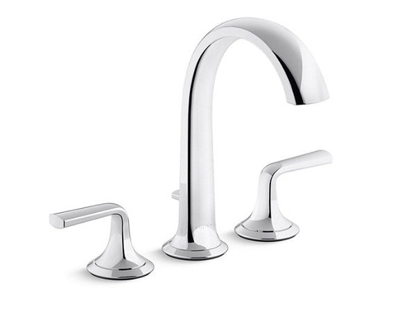 Script® Deckmnt Bath Faucet Lvr Hndl in Multiple Finishes Length:14.938" Width:11.25" Height:3.875"