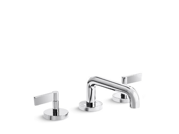 One™ Basin Set, Low Spout, Lever Handle in Multiple Finishes Length:18.063" Width:12.625" Height:3.5"