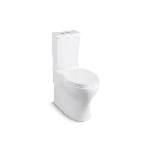 Plié™ Dual Flush Bowl in White Finish Length:31" Width:16.375" Height:20.313"