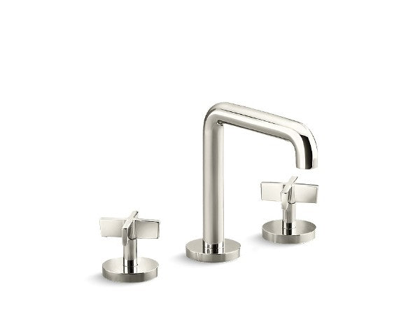 One™ Basin Set, Tall Spout, Cross Handle in Multiple Finishes Length:18" Width:12.5" Height:3.5"