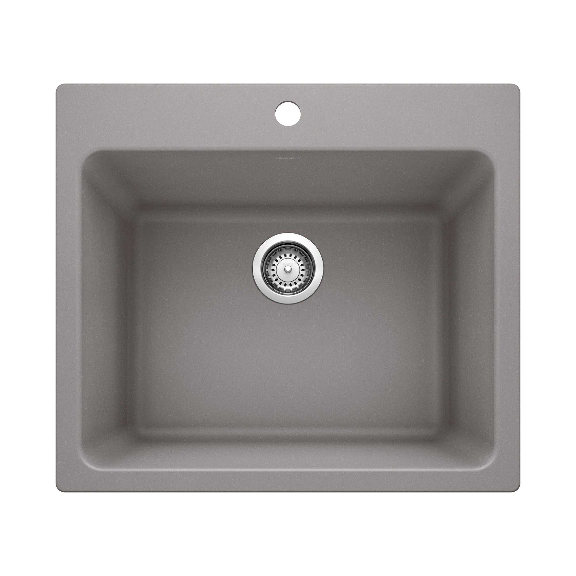 Blanco - 401924 - Liven SILGRANIT 25" Single Bowl Dual Mount Laundry Sink - Metallic Gray