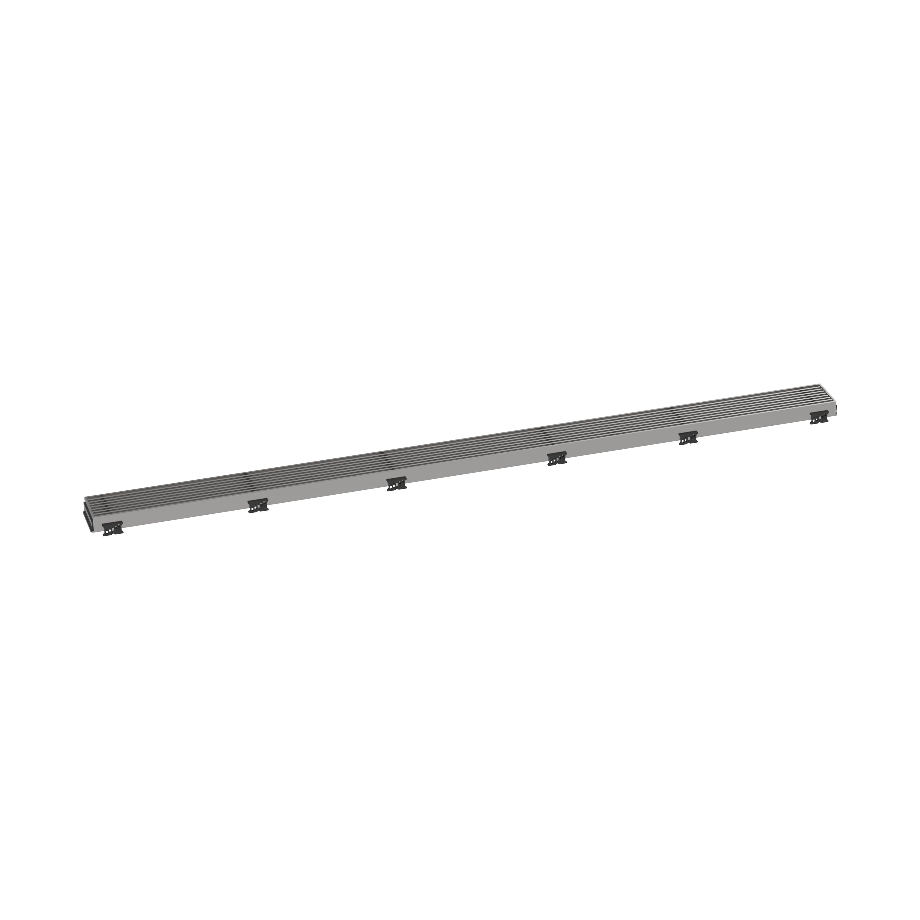 Trim Boadwalk for 47 1/4" Rough with Height Adjustable Frame in Brushed Stainless Steel Finish