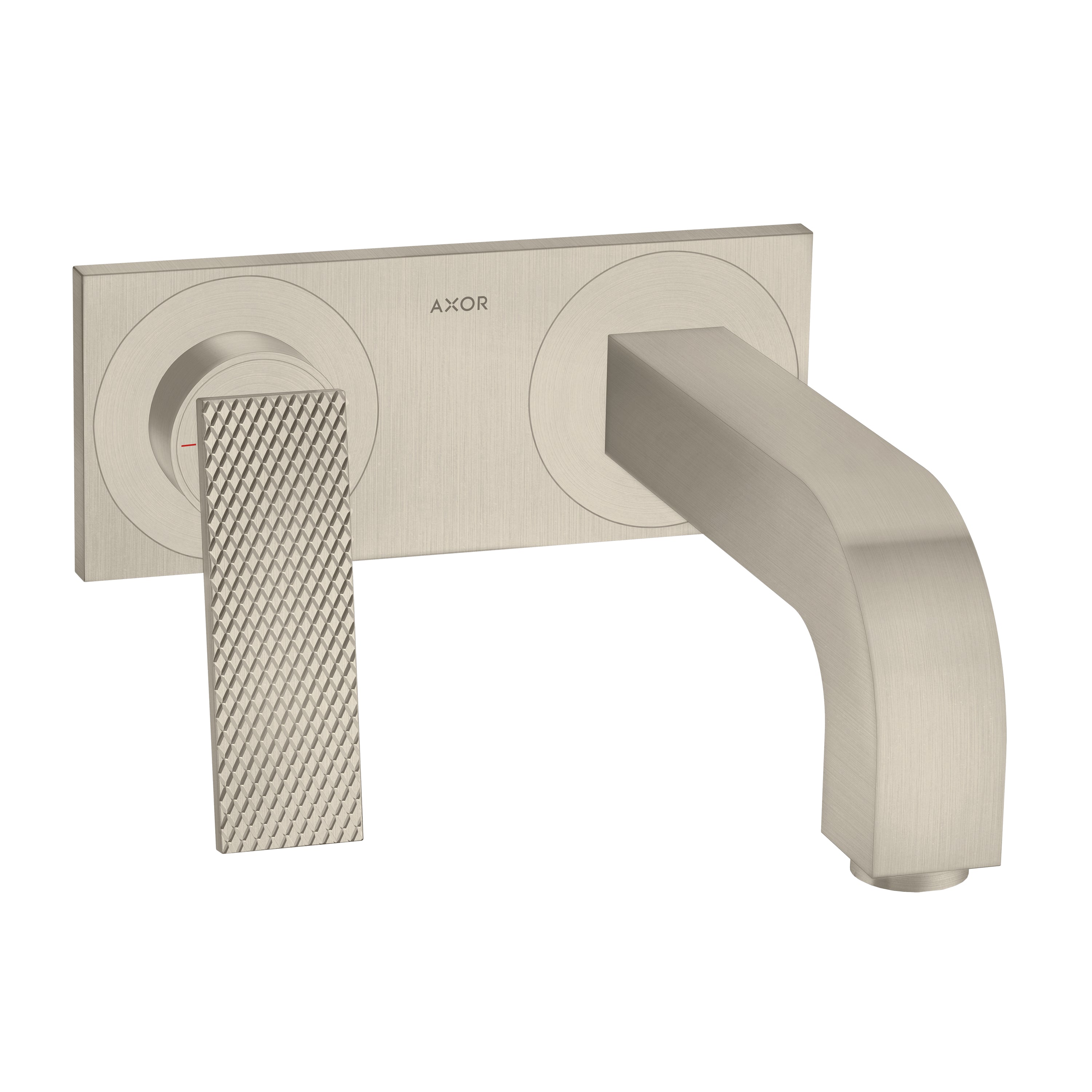 Wall-Mounted Single-Handle Faucet Trim with Base Plate- Rhombic Cut, 1.2 GPM in Multiple Finishes