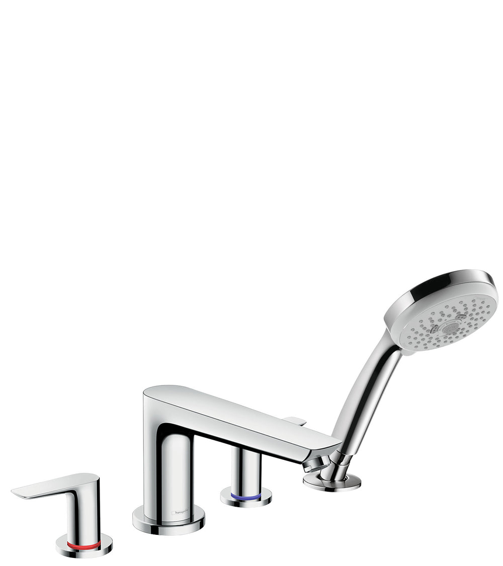 4-Hole Roman Tub Set Trim with 1.8 GPM Handshower in Multiple Finishes