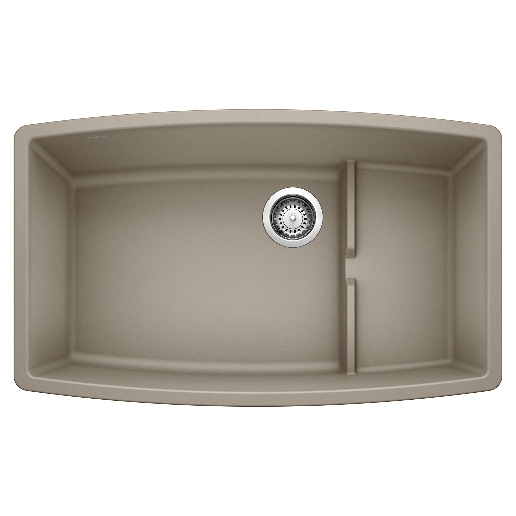 Blanco - 441291 - Performa Cascade SILGRANIT 32" Single Bowl Undermount Kitchen Sink with Colander - Truffle