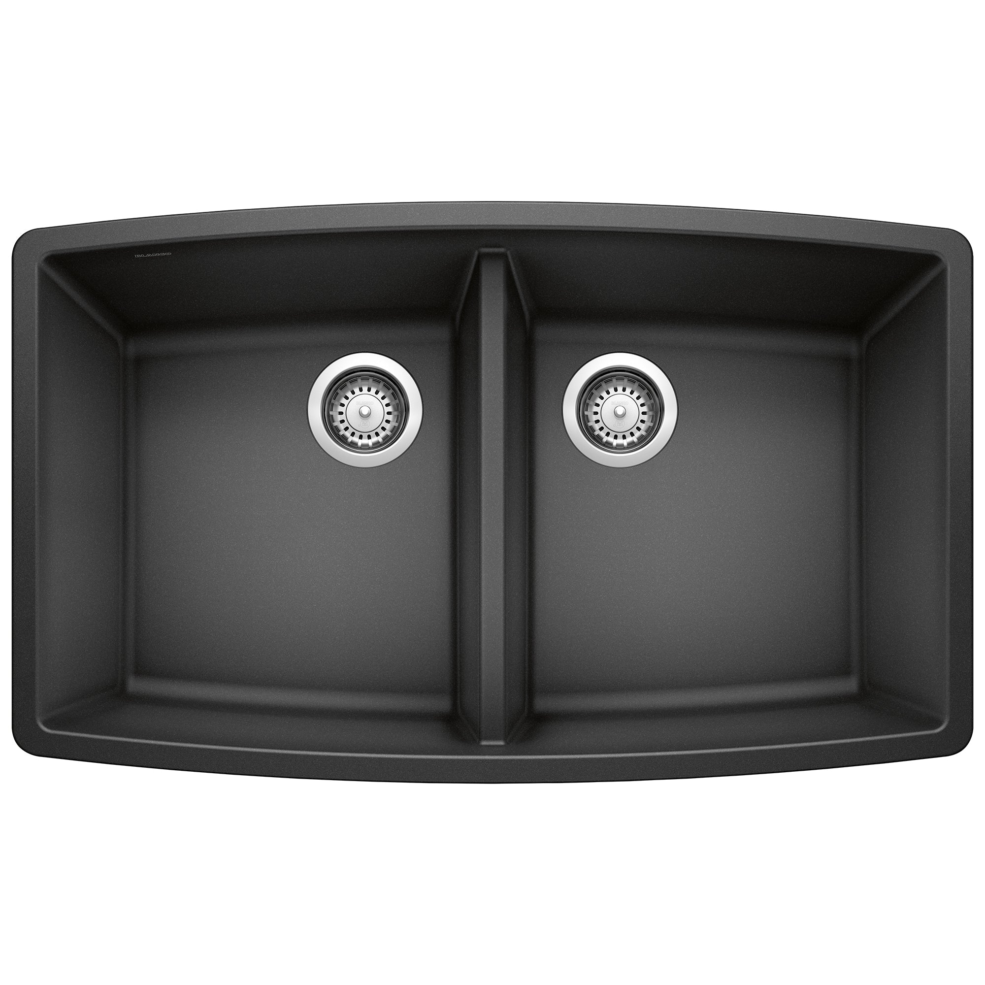 Blanco - 440069 - Performa SILGRANIT 33" 50/50 Double Bowl Undermount Kitchen Sink - Anthracite