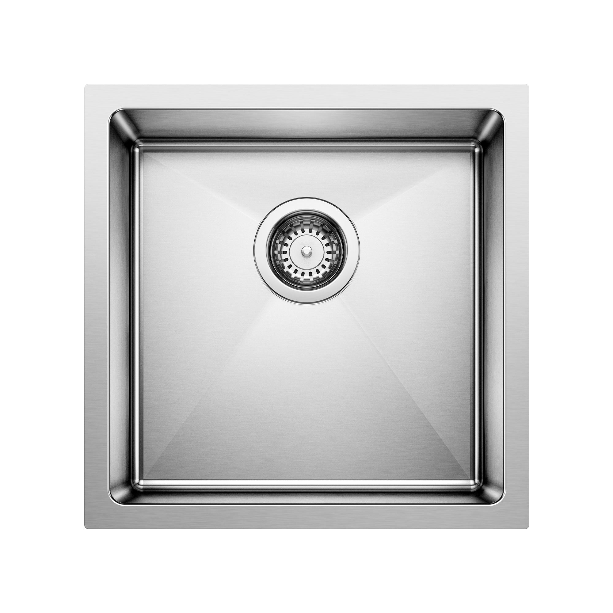 Blanco - 443144 - Quatrus R15 17" Undermount Stainless Steel Bar Sink