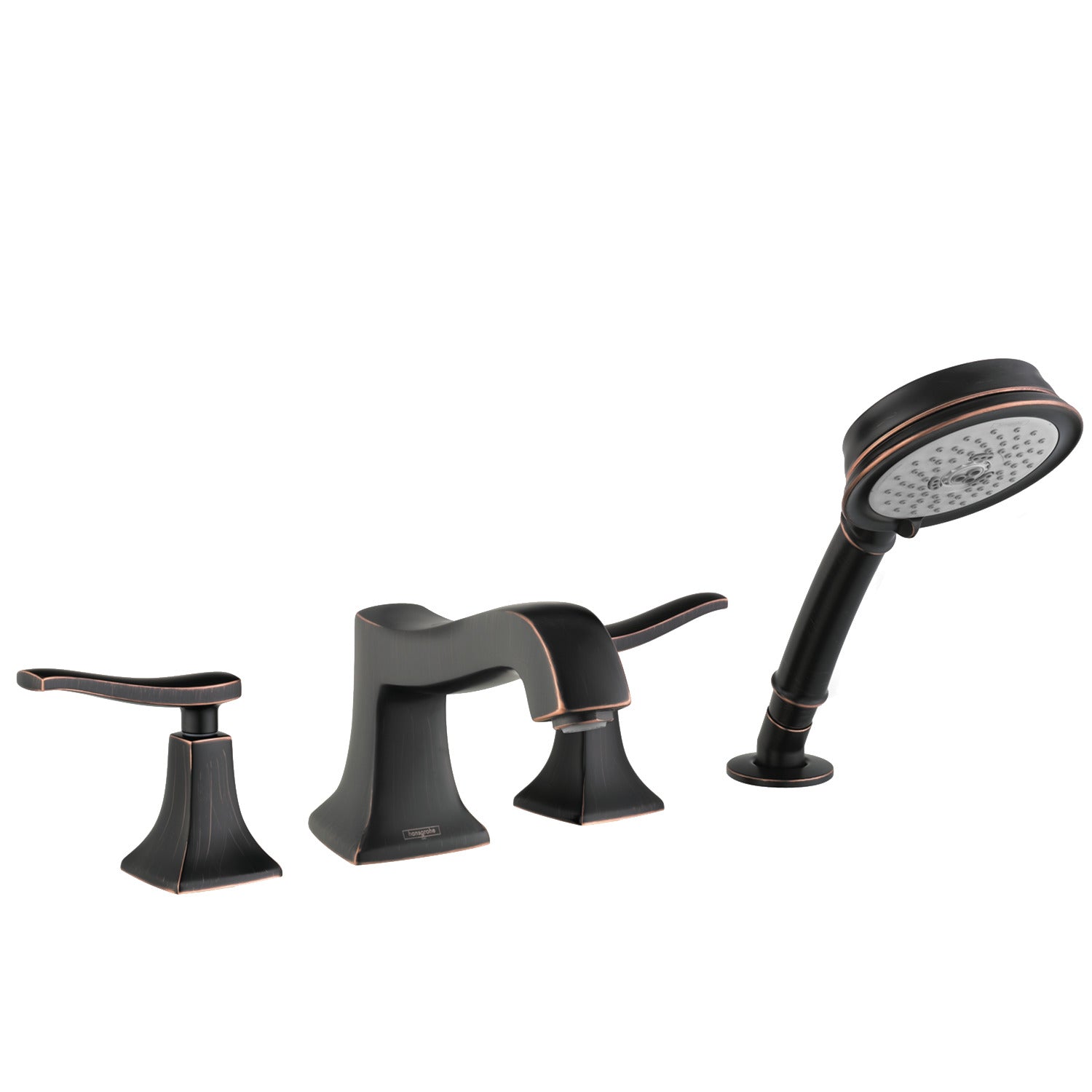 4-Hole Roman Tub Set Trim with 1.8 GPM Handshower in Multiple Finishes