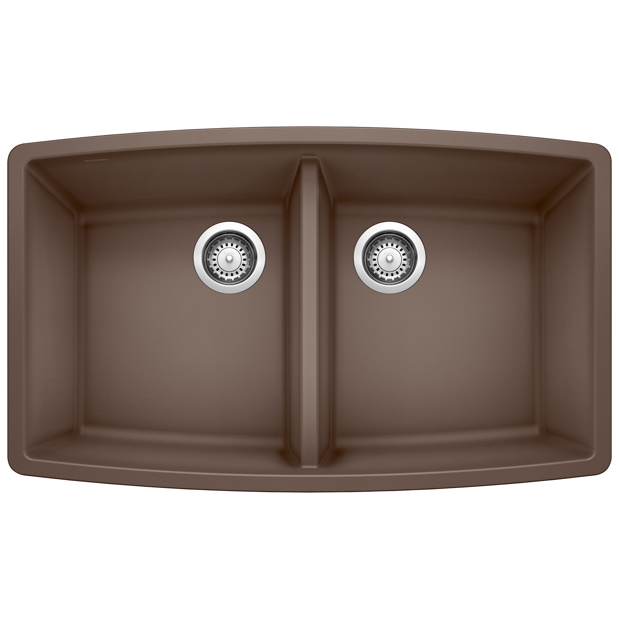 Blanco - 440068 - Performa SILGRANIT 33" 50/50 Double Bowl Undermount Kitchen Sink - Café