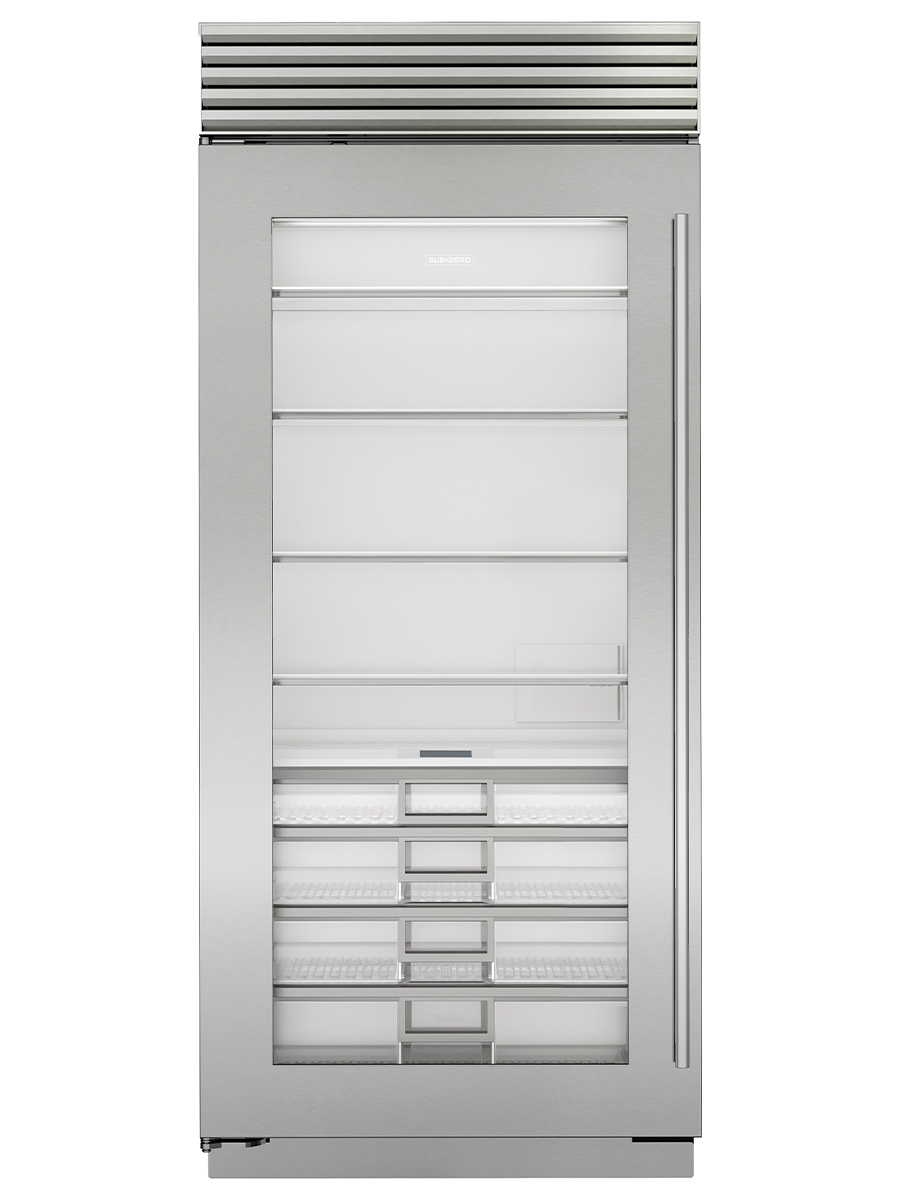 36" Classic Refrigerator With Glass Door