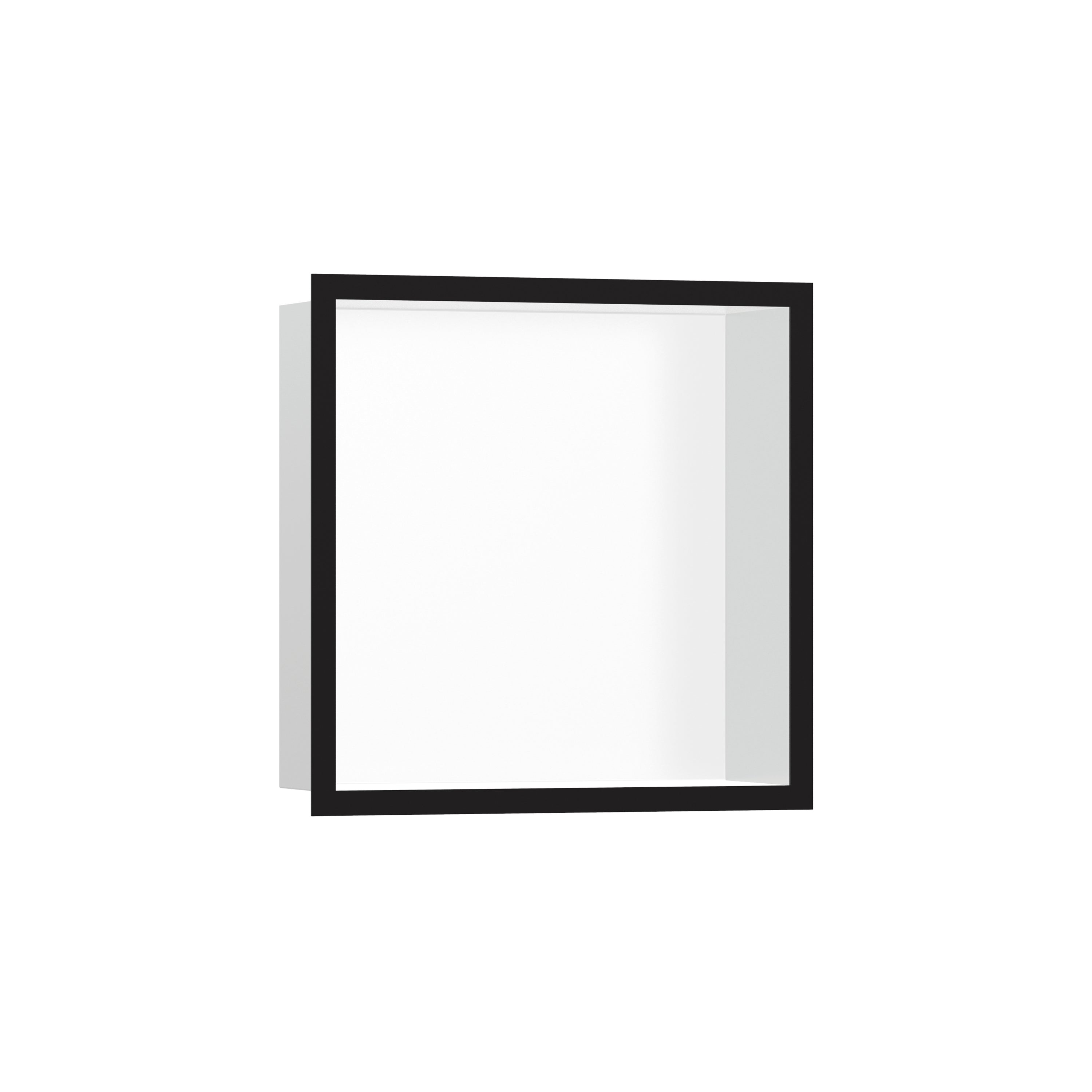 Wall Niche Matte White with Design Frame 12"x 12"x 4"  in Multiple Finishes