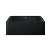 Blanco - 402576 - Ikon SILGRANIT 30" Single Bowl Apron-Front Farmhouse Sink - Coal Black