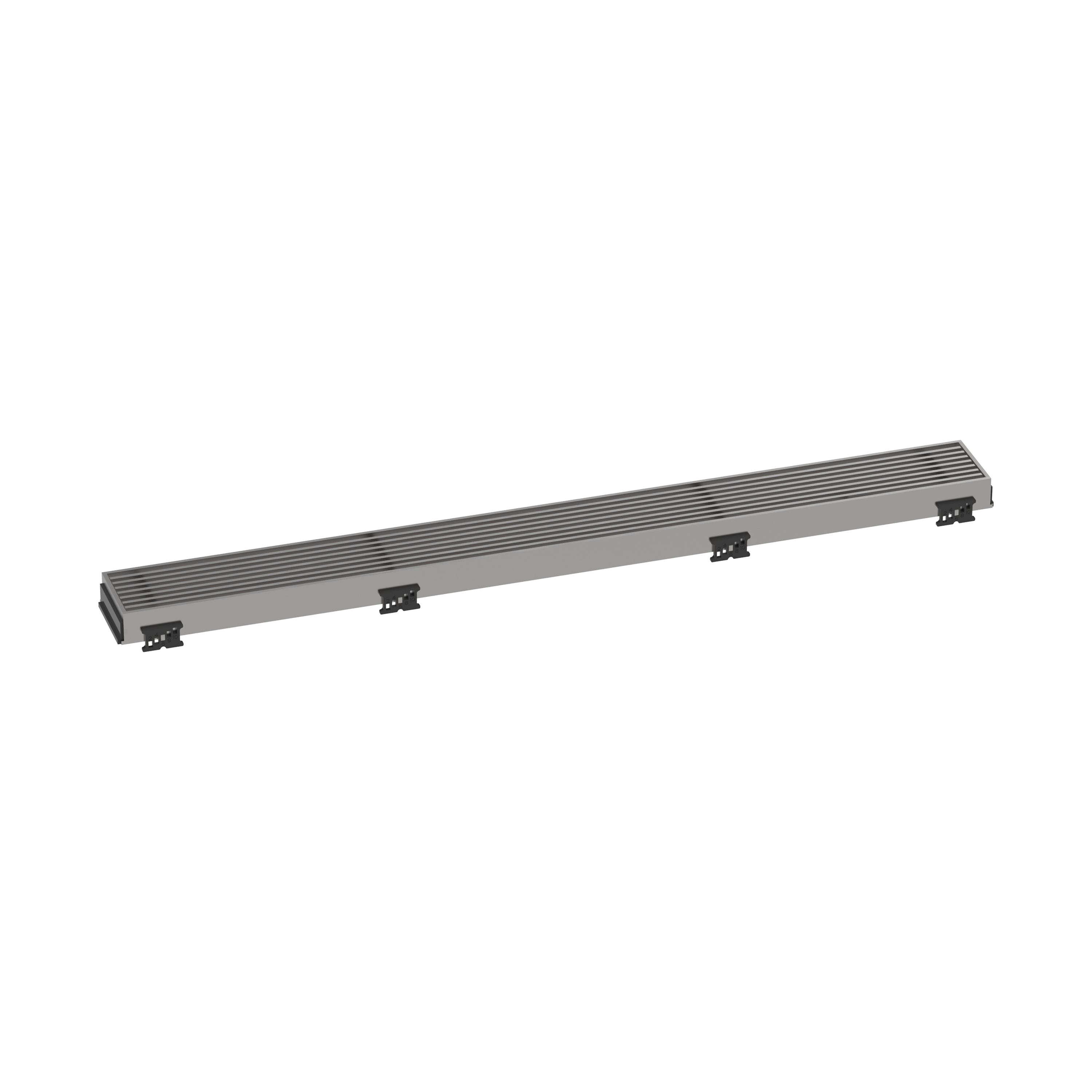 Trim Broadwalk for 27 5/8" Rough with Height Adjustable Frame in Brushed Stainless Steel Finish