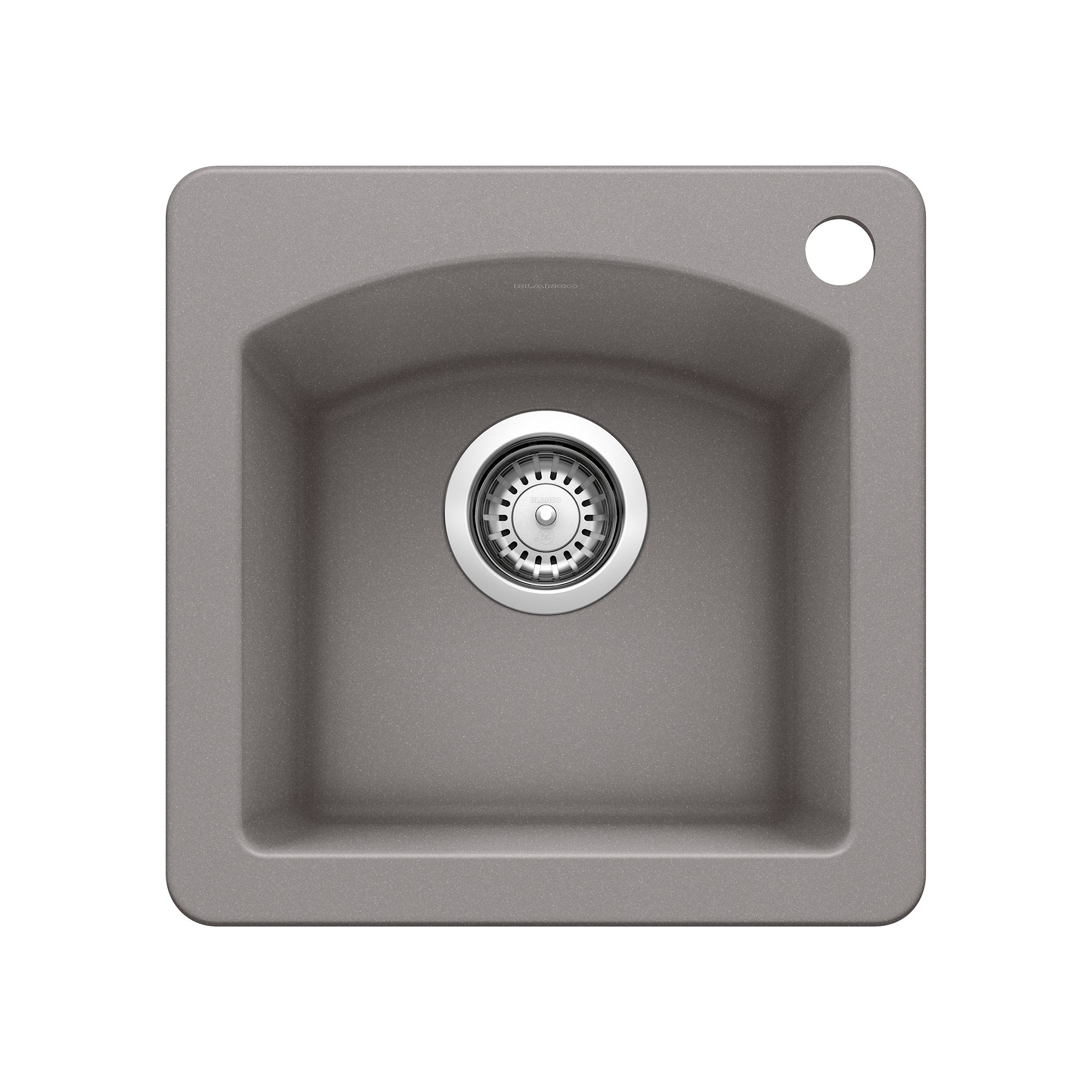 Blanco - 440203 - Diamond SILGRANIT 15" Dual Mount Bar Sink - Metallic Gray