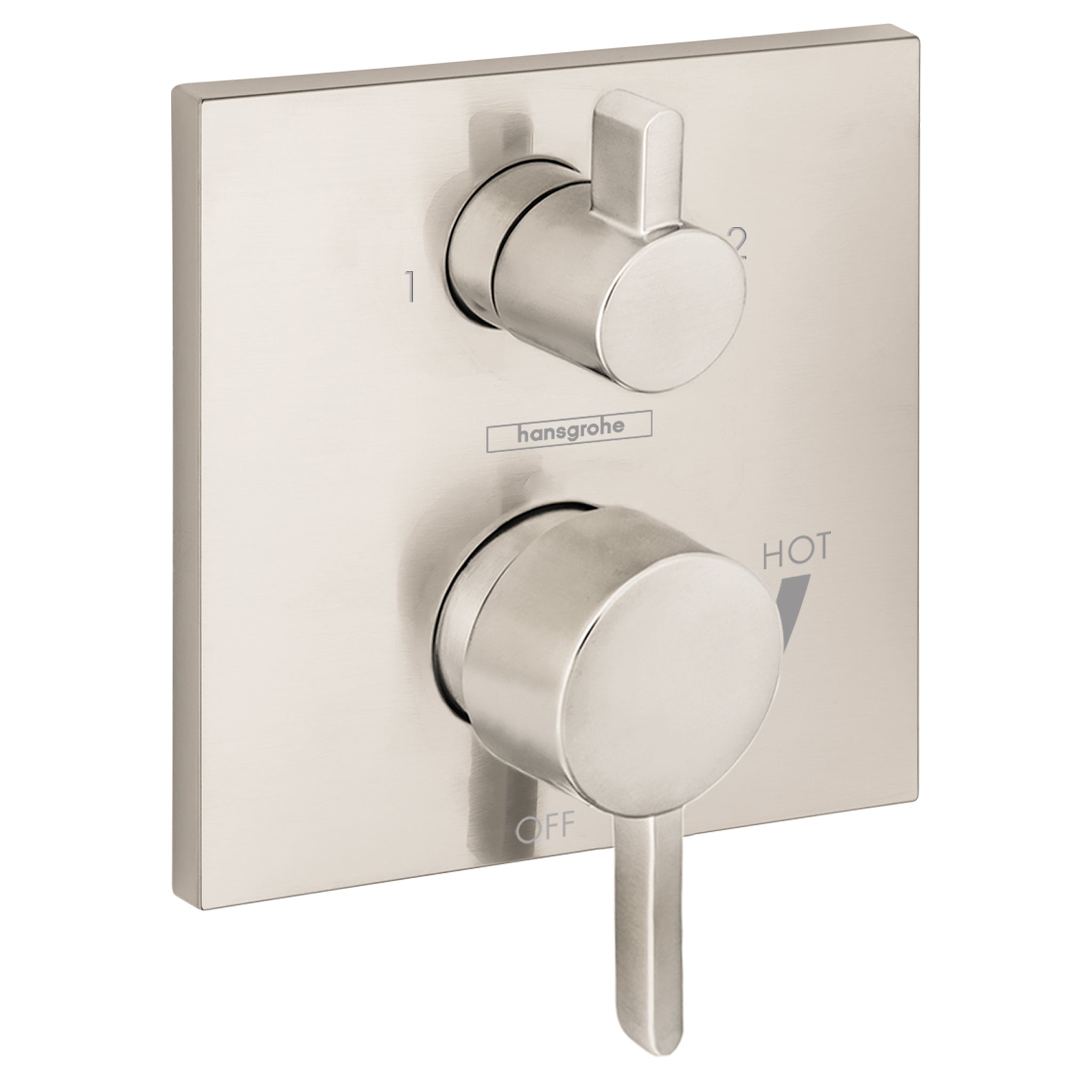 Pressure Balance Trim Square with Diverter in Multiple Finishes