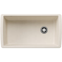 Blanco - 443071 - Diamond SILGRANIT 33" Super Single Undermount Kitchen Sink - Soft White