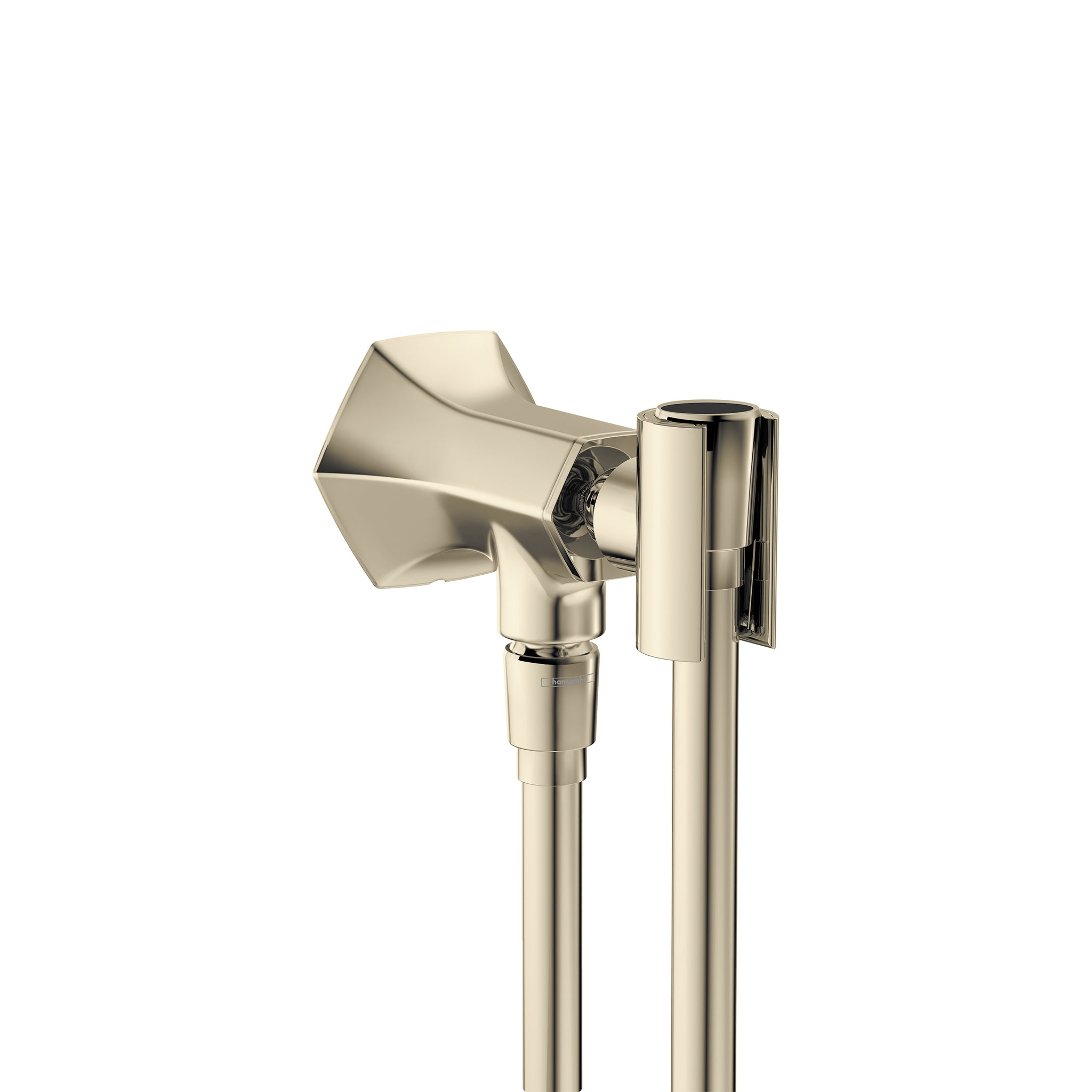 Handshower Holder with Outlet in Multiple Finishes