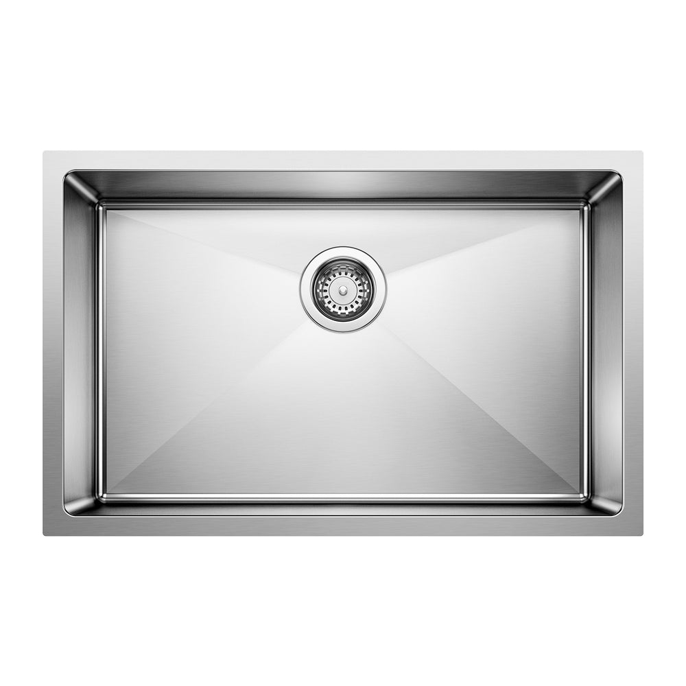Blanco - 524751 - Cuvee R15 28" Single Bowl Undermount Stainless Steel Kitchen Sink