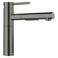 Blanco - 527562 - Alta II Low Arc Pull-Out Dual-Spray Kitchen Faucet - Satin Dark Steel