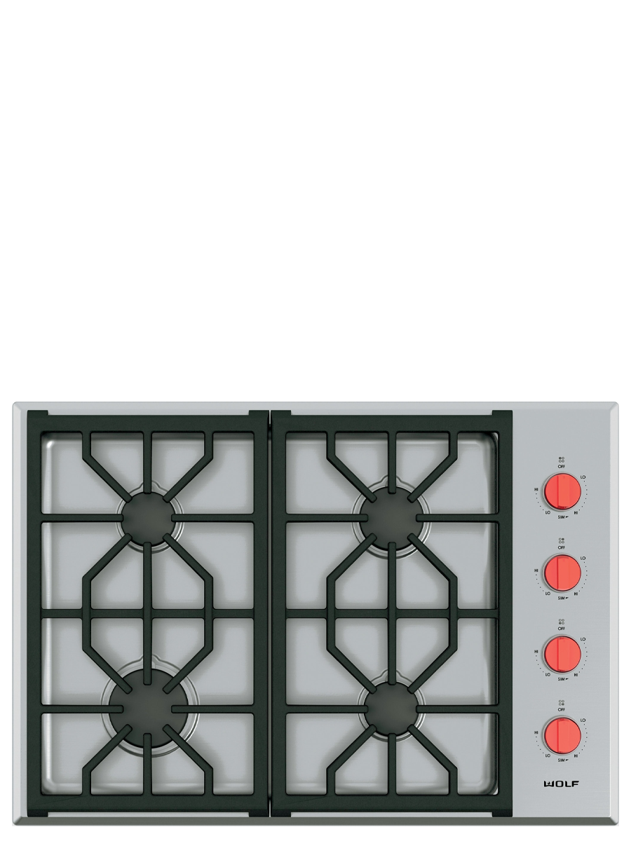 30" Professional Gas Cooktop - 4 Burners