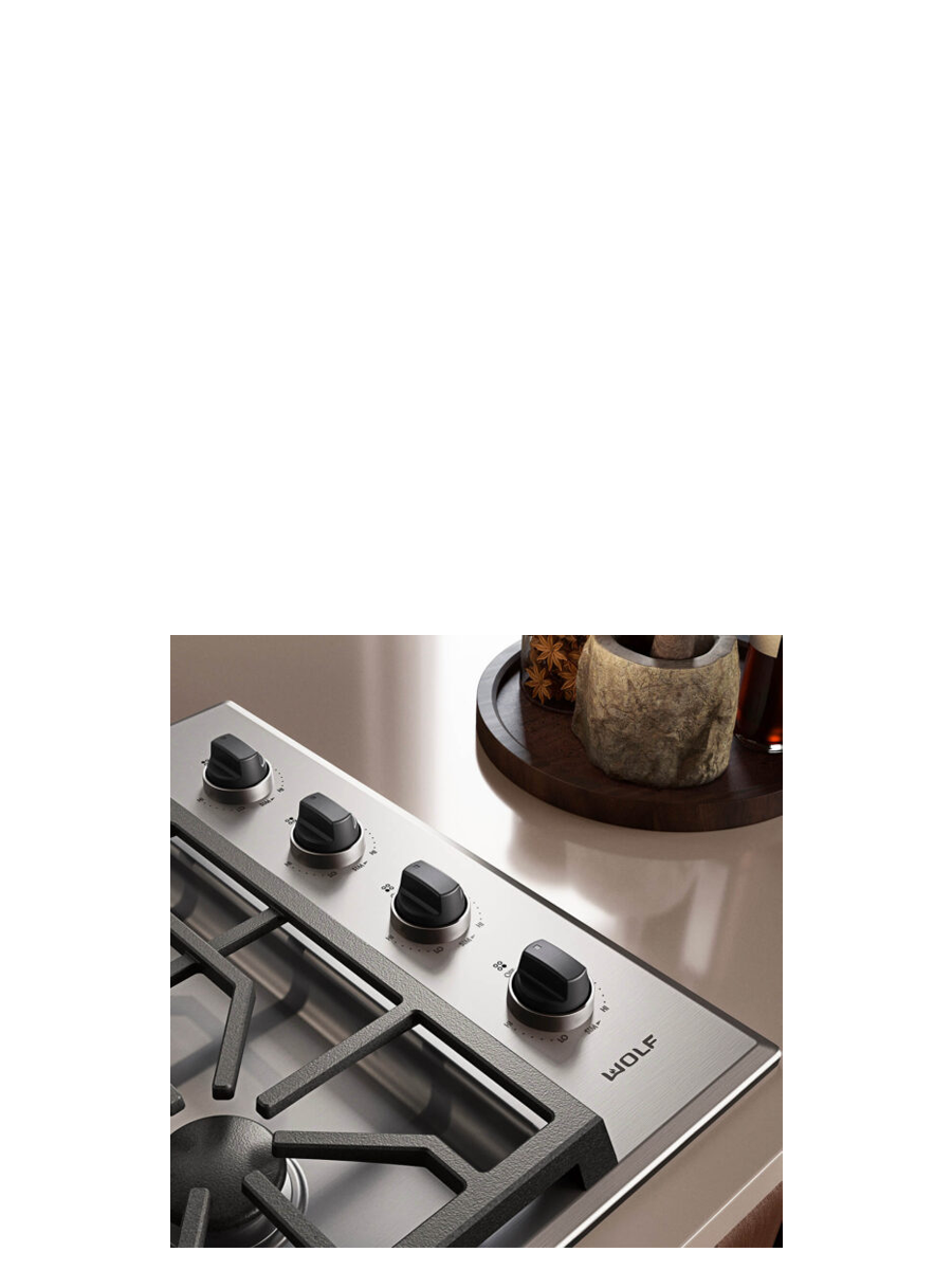 30" Professional Gas Cooktop - 4 Burners