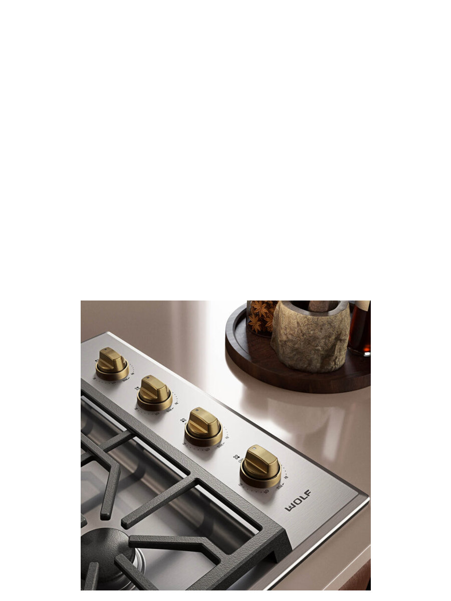 30" Professional Gas Cooktop - 4 Burners
