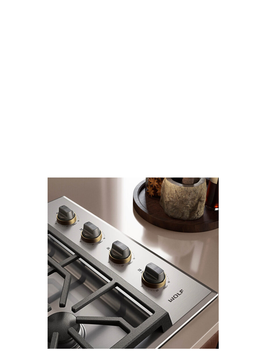 30" Professional Gas Cooktop - 4 Burners