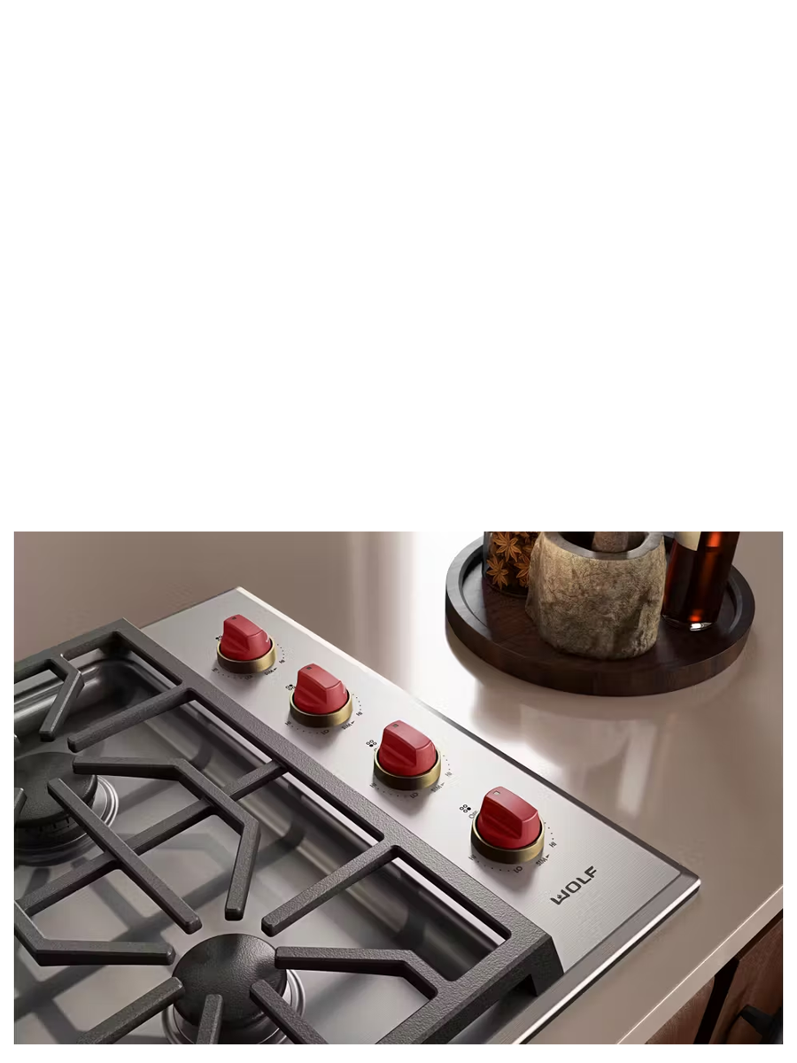 30" Professional Gas Cooktop - 4 Burners