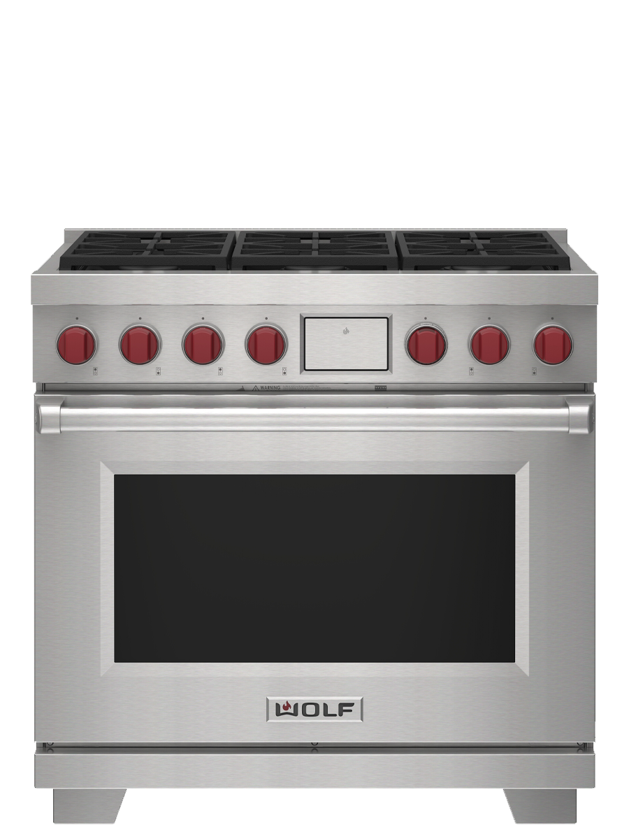 36" Dual Fuel Range - 6 Burners