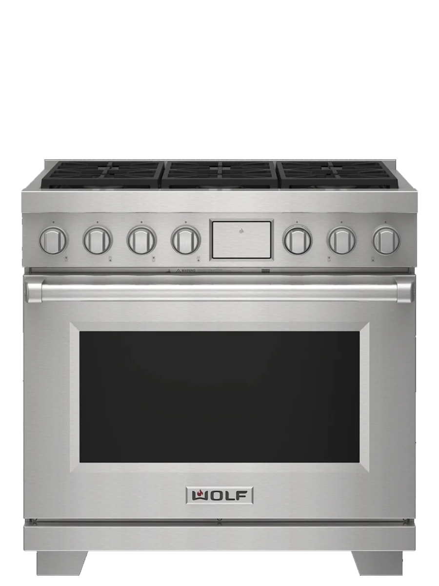 36" Dual Fuel Range - 6 Burners