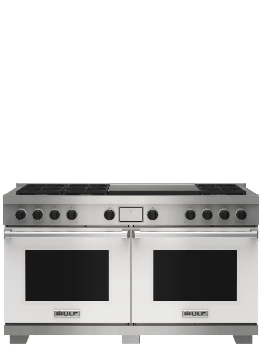 60" Dual Fuel Range - 6 Burners and Infrared Dual Griddle