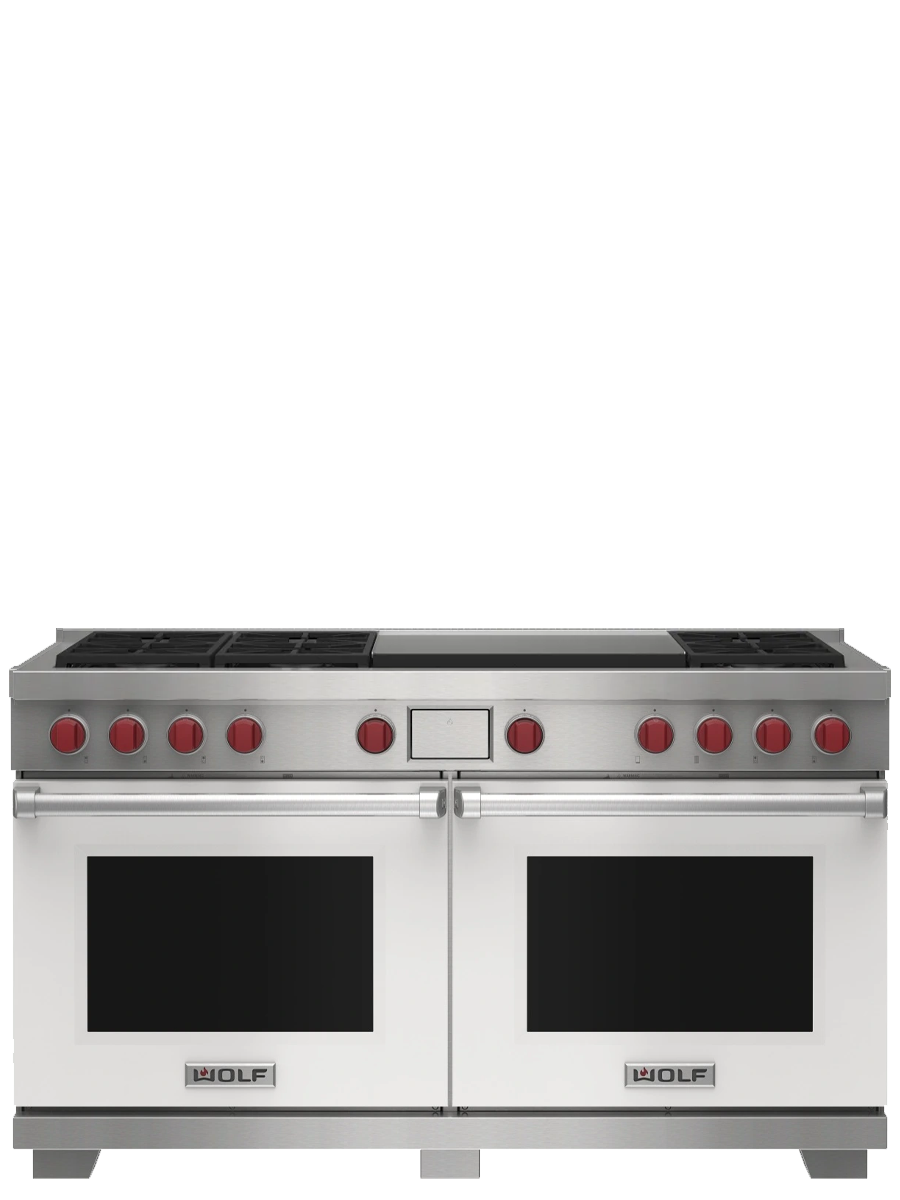 60" Dual Fuel Range - 6 Burners and Infrared Dual Griddle