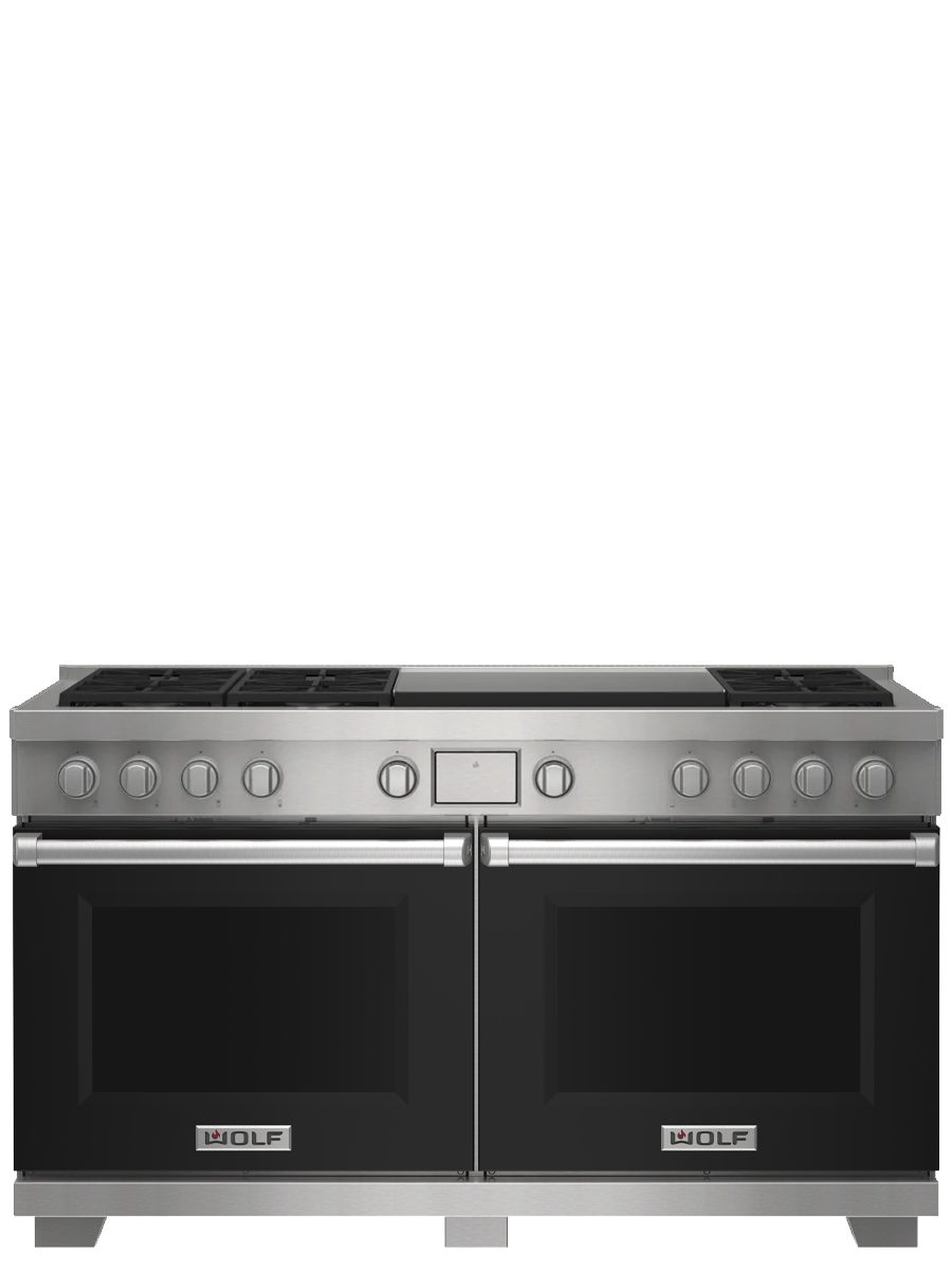 60" Dual Fuel Range - 6 Burners and Infrared Dual Griddle