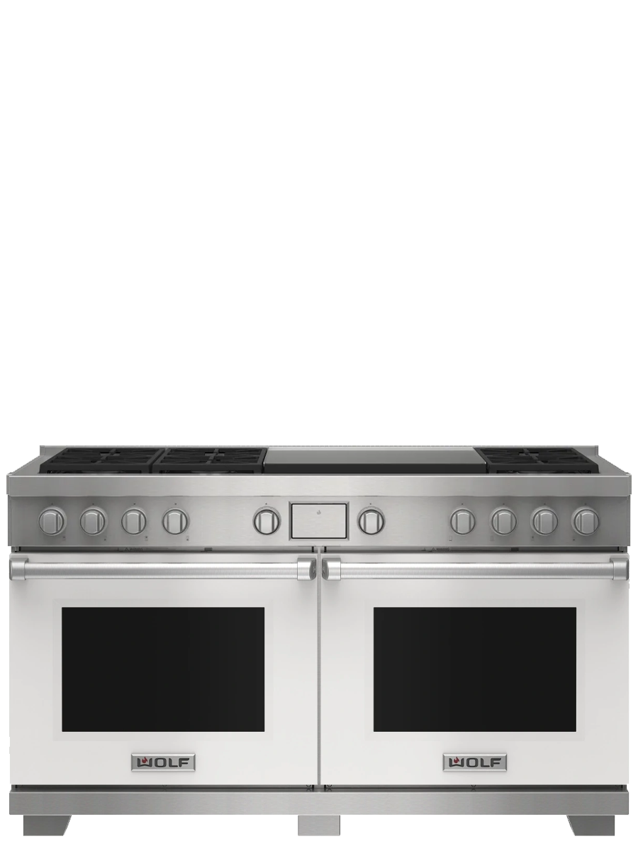 60" Dual Fuel Range - 6 Burners and Infrared Dual Griddle