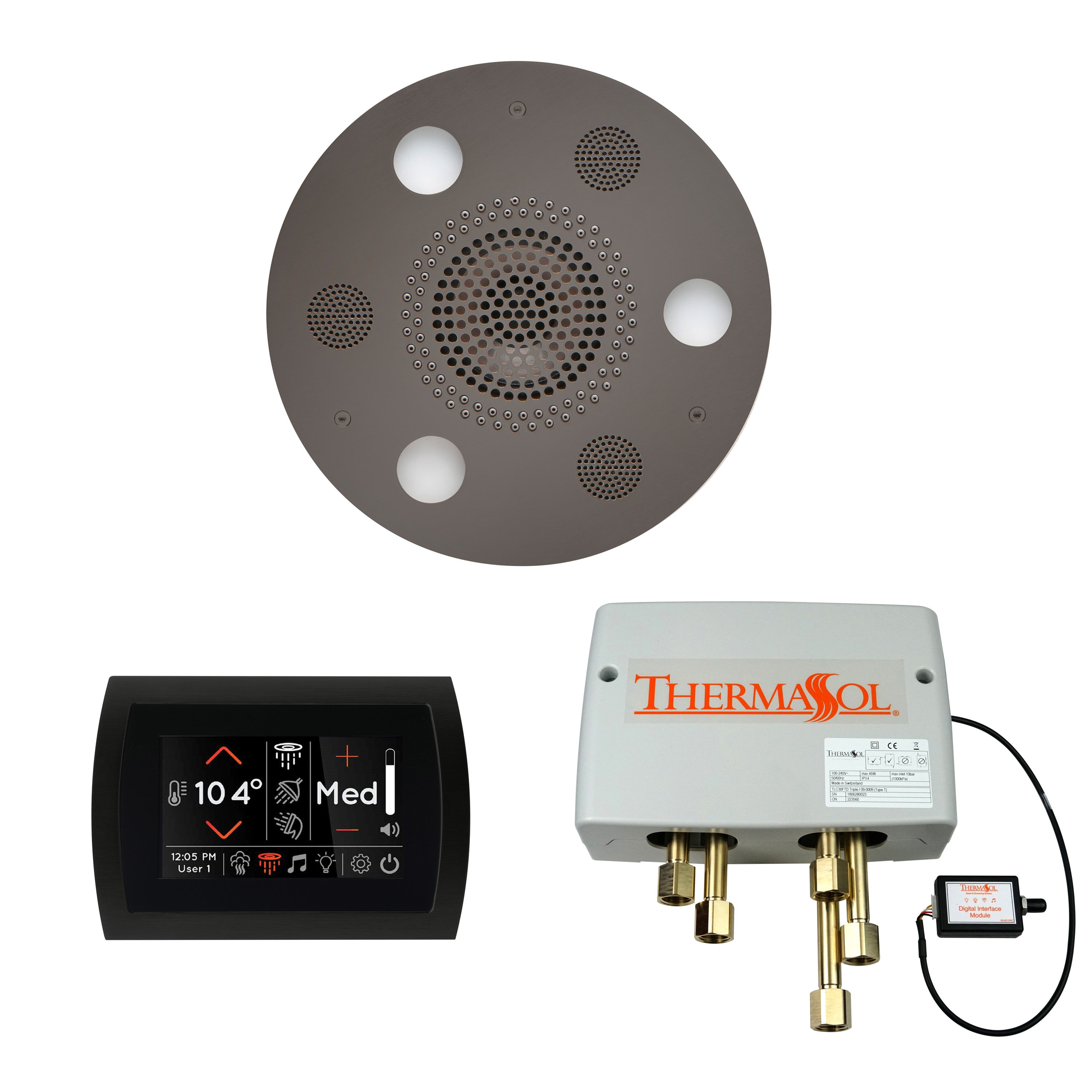 Wellness Shower Package - Serenity Advanced (Round) + SignaTouch Control (Wall Mount) + Digital Shower Valve