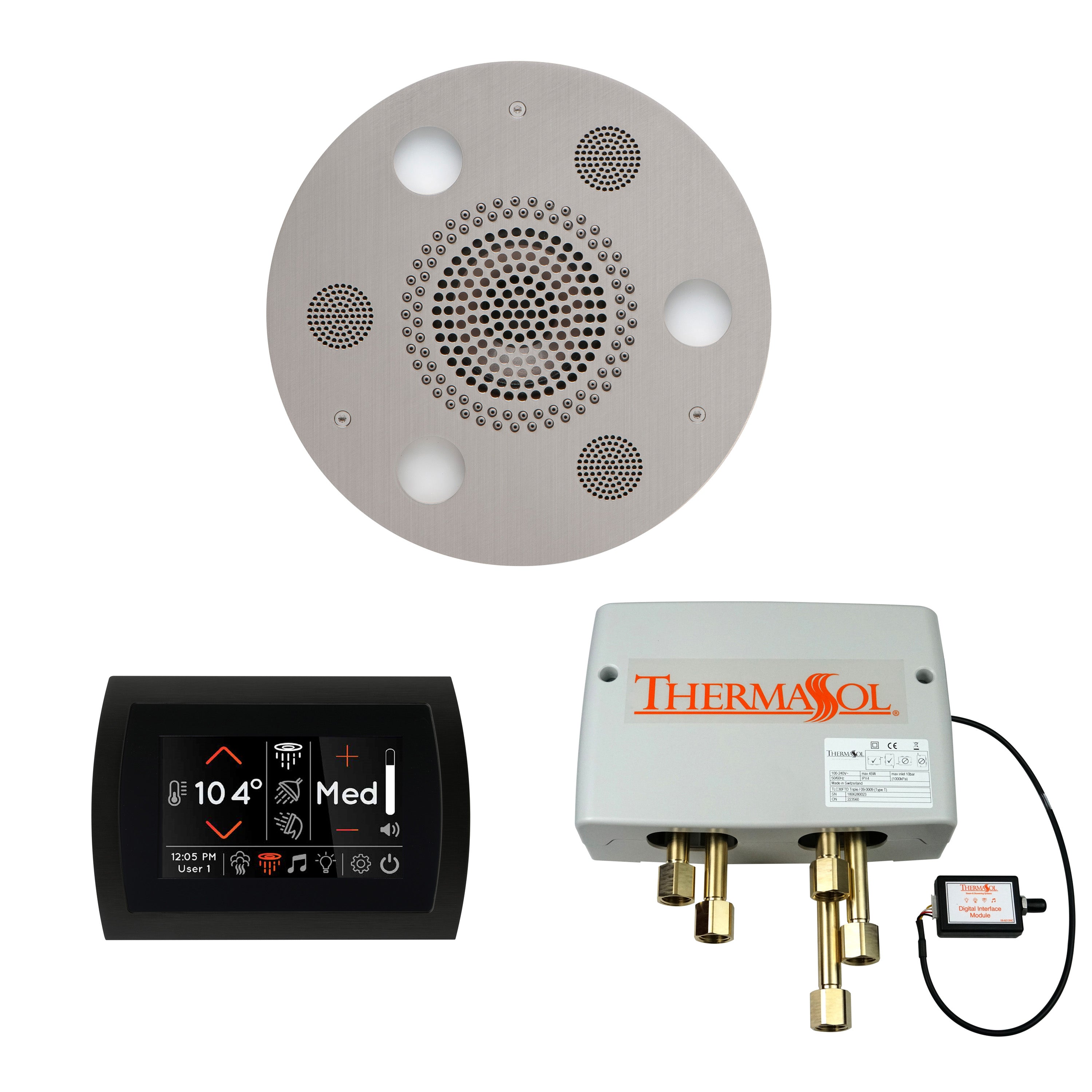 Wellness Shower Package - Serenity Advanced (Round) + SignaTouch Control (Wall Mount) + Digital Shower Valve