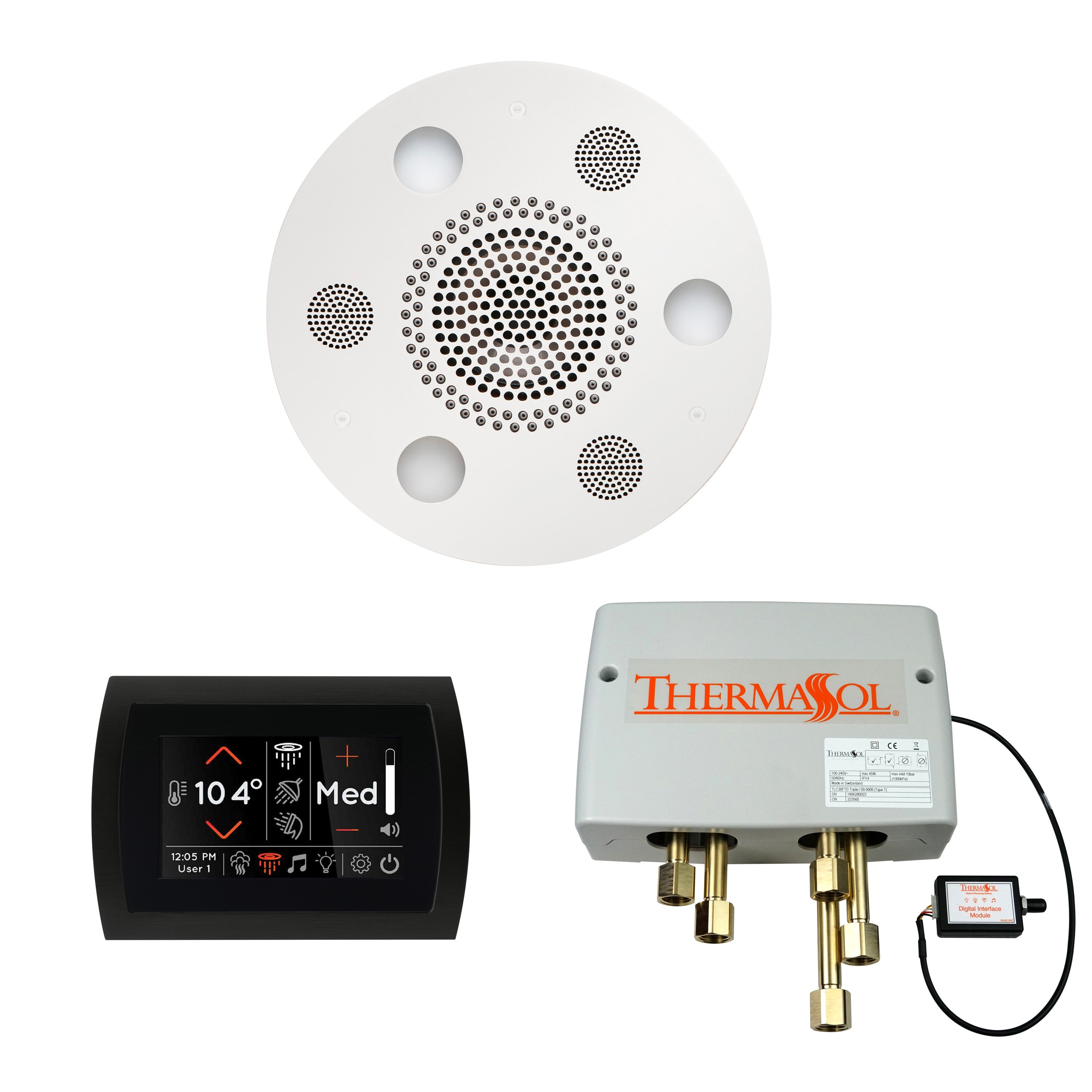 Wellness Shower Package - Serenity Advanced (Round) + SignaTouch Control (Wall Mount) + Digital Shower Valve