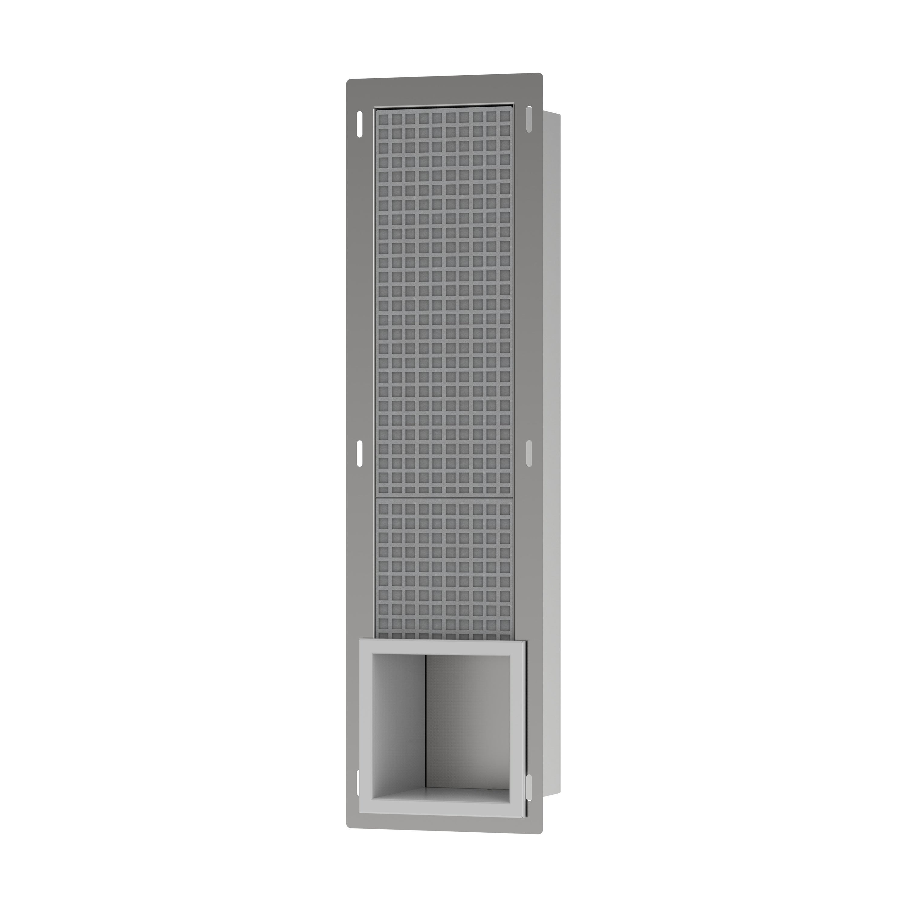 Recessed Toilet Paper Holder with Storage & Tileable Door in Multiple Finishes