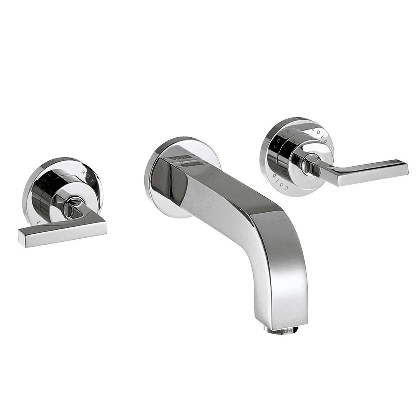 Wall-Mounted Widespread Faucet Trim with Lever Handles, 1.2 GPM in Multiple Finishes