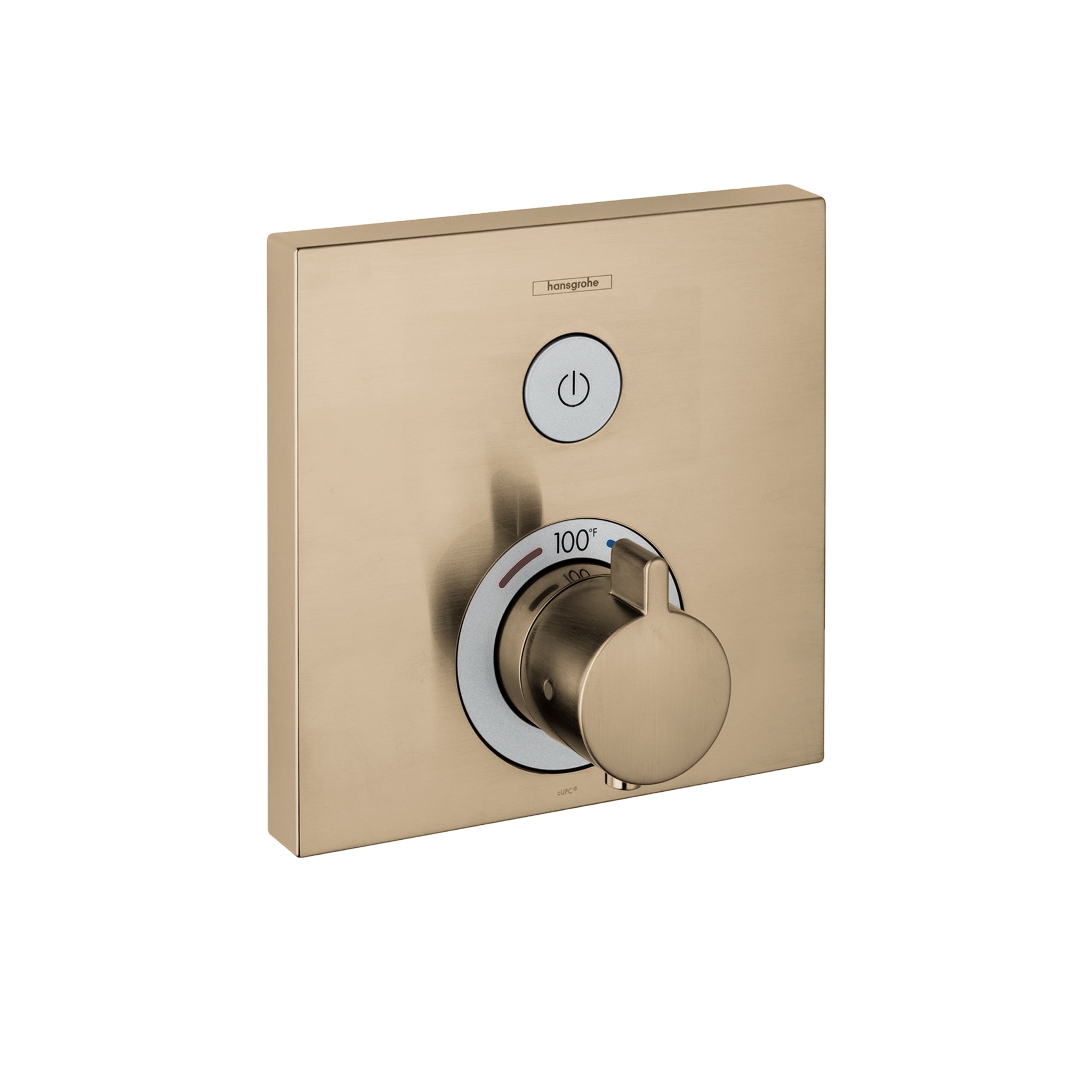 Thermostatic Trim for 1 Function, Square in Multiple Finishes